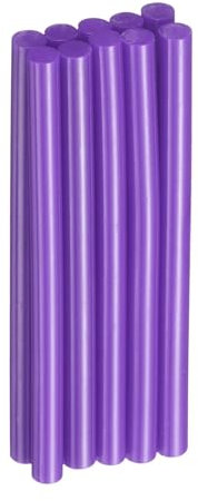 sourcing map 10pcs Hot Glue Sticks 7mm x 100mm Long EVA Mini Hot Melt Adhesive Glue Stick for Hot Melt Gun Wood Plastic Glass Flowers Fabrics Foam, Purple