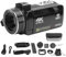 Pilipane 4K Video Camera Camcorder 3 Inch Touch Screen 56MP HD WiFi Vlog Camera with Microphone Stabilizer Wide Angle Lens