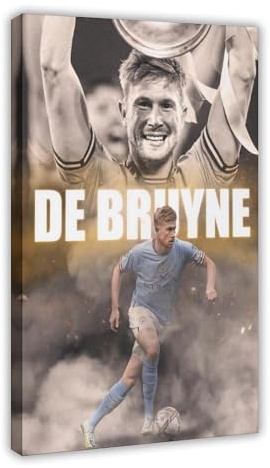 hsqxidhz Kevin De Bruyne Man-Stadt-Poster, Leinwand-Poster, Schlafzimmer, Dekoration, Landschaft, Büro, Raumdekoration, Geschenk, 20 x 30 cm