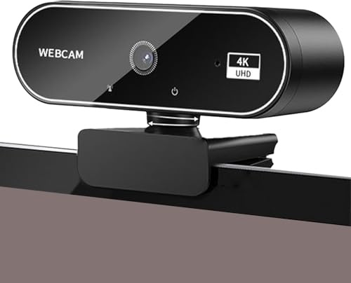Webcam 4K - Caméra Sans Fil HD, Moniteur De Mise Au Point Automatique, Périphérique Vidéo USB | Business De Conception Ergonomique Appelant Un Ordinateur Portable, Des Réunions De Bureau Pour Les