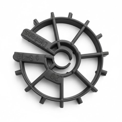 100 Stk. Ringabstandshalter 20 mm | Abstandshalter für Beton & Bewehrung | Abstandhalter Senkrechte | Bewehrung Sternchenabstandhalter | Bewehrung Keilen für betonstahl