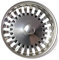 PROKIRA Universal Siebkörbchen Siebkorb / 3,5 Zoll (Ø80mm) / (24 Schlitze) / für Spülen mit Handbedienung/Edelstahl