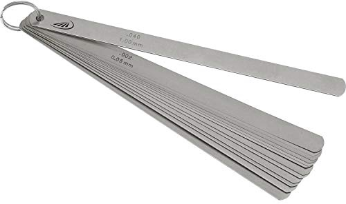 HELIOS-PREISSER Fühlerlehren 20 Blatt, 0,05-1,00 mm, 20 x 13 mm
