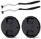 JJC 77mm Objektivdeckel Objektivkappe mit Halter für Canon Nikon Sony Olympus Panasonic Pentax Samsung Leica ersetzen Canon E-77 II Objektivdeckel(2 Stück)