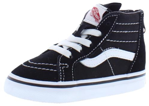 Vans Unisex Kid Sk8-Hi Zip (Infant/Toddler) Black/White 6 Toddler Medium