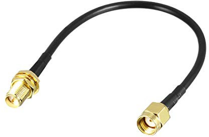 sourcing map Antenna Extension Cable RP-SMA Male to RP-SMA Female Low Loss RG174 6 inch
