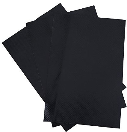 Parches, Fydun kit de parches de reparación de PVC de 3 piezas Juego de accesorios para kayak de canoa inflable en canoa Kit de Reparación de Bote Inflable Kit de Reparación de Bote Inflable(Negro)