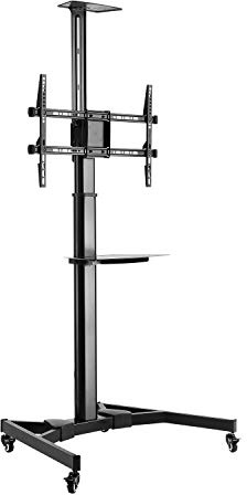 Ewent - Supporto da Pavimento per TV da 37 a 70 Pollici a LED e LCD - Altezza e Angolo di Visione Regolabili - Attacco VESA VESA 200x200, 300x300, 400x200, 400x400, 600x400