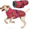 Wasserdichter Hundemantel Winter Warme Hundejacke, Hundebekleidung Outfit für kleine mittel große Hunde, Hundepullover mit Sicheren Reflexstreifen für Labrador Chihuahua Französische Bulldogge