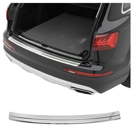 OMAC Ladekantenschutz für Audi Q7 4M 2015-2026 Edelstahl Chrom | Stoßstangenschutz, fahrzeugspezifische Passform