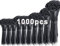 Bridas negras de tamaños surtidos, 1000 unidades (350/300/250/200/150/100 mm) Zip Ties Heavy Duty Plastic Wire Ties UV Resistant Management para el hogar, oficina, jardinería