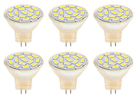 HEEPDD MR11-Glühbirnen, helle & dimmbare LED GU4-Glühbirnen mit Keramiksockel, 270 12V 3W, 6er-Pack, ideal für Weg- & Korridor-Landschaftsbeleuchtung (Warmes Licht)