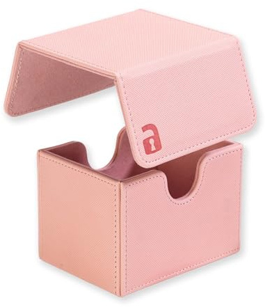 Vault X Sideloading Deck Box 100+ Sleeved Cards Exo-Tec (Pink) | Holds 100+ sleeved TCG cards. Padded side-loading deck box, secure magnetic lid, water-resistant Exo-Tec.