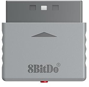 8Bitdo Receptor Bluetooth Retro para PS1 PS2 y Windows, Compatible con Mando de Xbox Series, Xbox One, Switch Pro y PS5/PS4