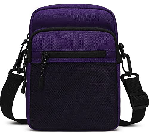 Lohol Klein Umhängetasche für Damen, Schultertasche Messenger Bag Sling Tasche Crossbody Tasche für Arbeit Reise Alltagsleben (Lila)