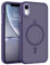 GUAGUA Magnetisch Hülle für iPhone XR Handyhülle [Kompatibel mit MagSafe] Stoßfest Matt Schutzhülle Durchscheinende Rückseite Dünn Phone Case Cove für iPhone XR (6,1 Zoll) Lila