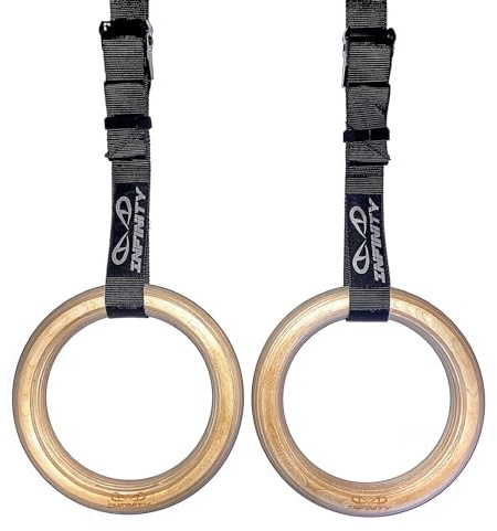 INFINITY FIT Wooden Gymnastics Rings