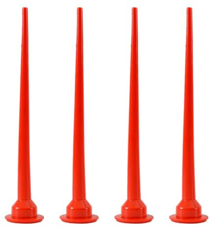 30 cm Silikon-Kegel-Düsen, 4 Stück Kunststoffkegel-Düsen, rote Dichtdüsenspitze, Kartuschenapplikator, Kartuschenpistole, Verlängerungsspitzen, Dichtdüsen Applikator für Wurstkartuschenpistole (B)