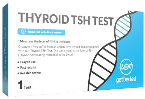GetTested TSH Schilddrüsen-Test-Kit - Schnelle Schilddrüsen-Tests zu Hause für TSH-Werte - Schnelle Ergebnisse - Einfache Anwendung - Präzise und Bequem