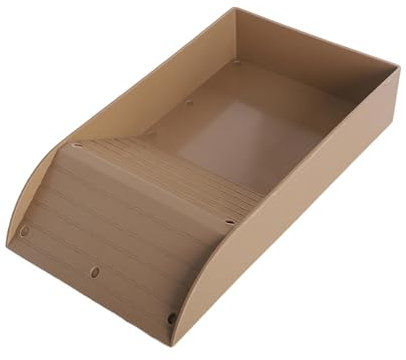 Sharplace Rampe de Piscine pour Reptiles, mangeoire pour Tortues, conteneur, Plaque d'alimentation, Grand Ornement d'aquarium, Bol d'eau pour Reptiles, Bol de, Café léger