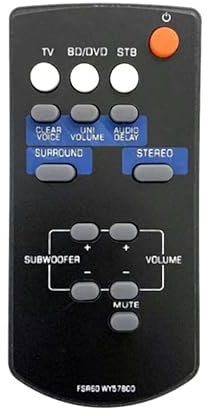 Bumdenuu FSR60 WY57800 Remote Control Replacement for Amplifier YAS101 YAS101BL ATS-1010 YAS-101 YAS-101BL WY578001