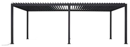 Pergola Double bioclimatique Habrita PER3060BIELEC en Aluminium 18m2 avec ventelles électriques et Ruban LED Habrita Foresta