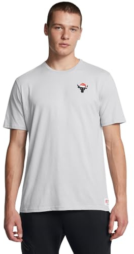Under Armour Herren Project Rock Red One Sleighin Gains Short Sleeve T Shirt Project Rock Red One Sleighin Gains T-Shirt, kurzärmelig