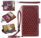 xinyunew Coque avec Cordon pour Oppo A93 5G/A74 5G/A54 5G/A93S 5G,[Housse en Cuir PU Premium][Pochette de Portefeuille],Collier Réglable Téléphone Étui Portable Lanyard Case Protection Rouge