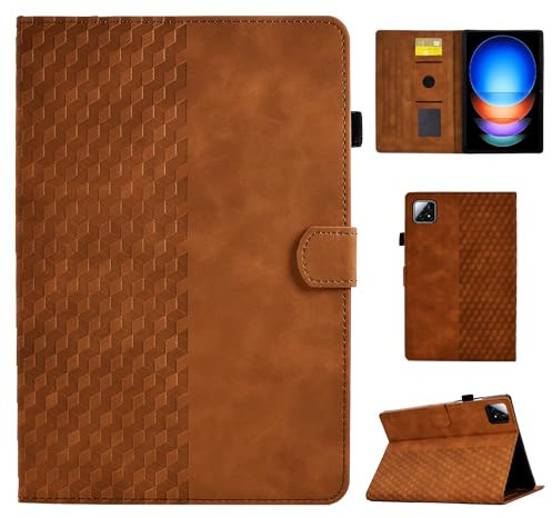 CASAFUNY Funda para Xiaomi Pad 6s Pro 12.4 2024 Protectora Carcasa para Xiaomi Pad 6s Pro con Soporte Fnción para Xiaomi Pad 6S Pro 12,4 2024, Marrón