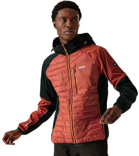 Regatta Herren Pro Hybrid leichte Kapuzenjacke mit durchgehendem Reißverschluss Hardshell-Jacke (1 Stück)