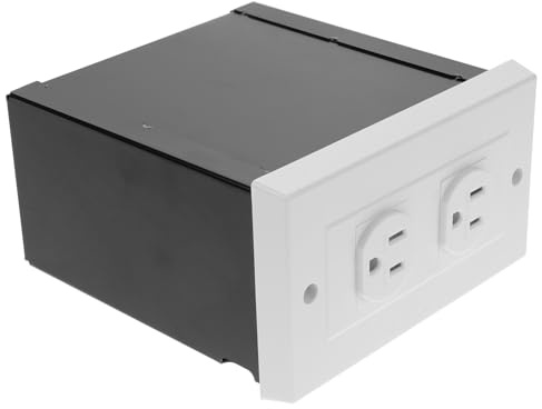 TOYANDONA Hidden Wall Outlet Safe Key Box with Fake Socket Design Multi-Functional Lock Box for Home and Office Security Large Storage for Keys Cash and Valuables 7.67X3.34X2.75 Inch