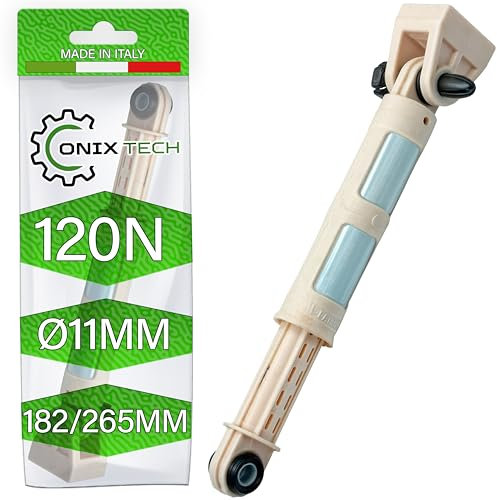 Ammortizzatori Lavatrice 120N Ø11 mm con Codice Originale 41017168 49043541 per Candy per Hoover - MADE IN ITALY - Garanzia di 5 Anni - ONIX TECH