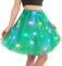 AYBUY Tutu para Mujer, Tutu Falda Mujer Lentejuelas Estrellas, Falda Tutu Mujer con LED Luces de Colores, Tutu Mujer, Falda De Baile De Estrella De Lentejuelas para Danza Fiesta y Halloween Disfraz