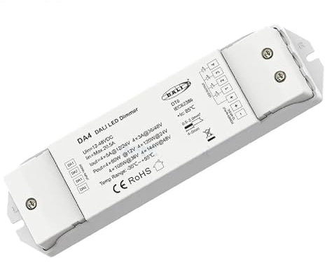 DA1 DA4 DA4-D DA4-L Dimmer digitale 1/4 canali DALI CV PWM DC 12V 24V(DA4 Only)