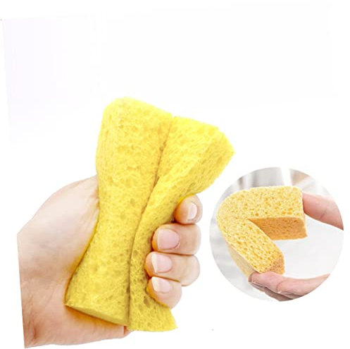 NULYLU 5stücke Cellulose Schwamm Geschirr Reinigungstücher Öl-freie Putzlappen Für Kochgeschirr Und Utensilien Hochabsorbierend Und Langlebig Gelb