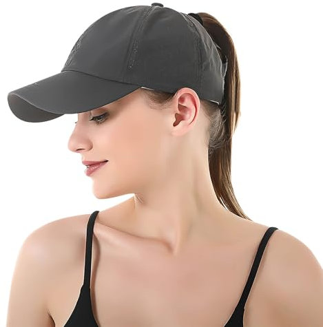 Coubeau Damen Schnelltrocknende Baseballkappe - Verstellbare Damen Sportkappe, Laufkappe mit Belüftungslöchern, Fitnesskappe, Frühlings- und Sommer-Baseballkappe ist Nicht stickig