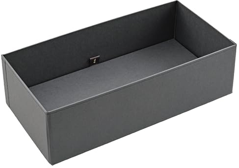 Semikolon 373377 4Rooms Organizer Long - rechteckig, funktional faltbare Aufbewahrungsbox, 34,5 x 17,5 x 9,7 cm, Lava Stone