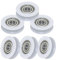 Pack 6 Uds. Rodamientos de 5x24x7 mm con Núcleo de Acero Inox para Puertas Correderas. Kit Ruedas para Puertas Mosquiteras, Ventanas, Cajones, Puertas de Aluminio y Armarios. (Blanco)