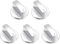 QUARKZMAN 5Pcs Manopole Per Stufa A Gas,8mm Manopole Sostitutive Universali Per Cucina,Interruttore A Superficie metallo Durevole Per Piano Cottura,Stufa A Gas E Vari Forni (Tono Argento)