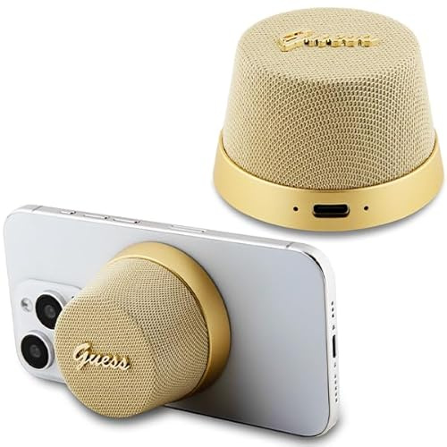 Guess WONDEE Mini magnetischer Bluetooth-Lautsprecher, genießen Sie Mode als Lebensstil mit diesem tragbaren Lautsprecher, originelle Geschenkidee für Damen und Herren