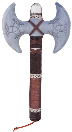 Lullaberry Little Vikings Double Blade Battle Axe - Safe Plush Soft Pretend Play Weapons - Gifts for Kids