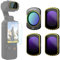 MOVMAX CPL ND16 ND64 ND256 Filter-Set für DJI Osmo Pocket 3, magnetische Graufilter, mehrfach beschichtetes/optisches Glas/Aluminiumrahmen, inklusive 1 LCD-Displayschutzfolie