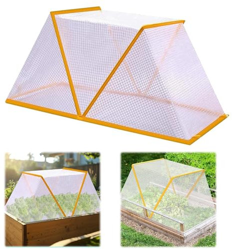 ARTGUTS Pflanzen Hochbeet Abdeckung, Garten Reihe Accelerator Pflanzenabdeckung, Faltbare Hochbeet Pflanzenschutzabdeckung für Gemüsereihen, für Hochbeet von Gemüse Obst(49 * 38 * 22cm)