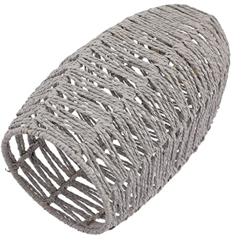 Lurrose Kleiner Retro Lampenschirm aus Geflochtenem Papier für Deckenlampen Stilvolle Abdeckung für Kronleuchter Wandleuchten und Tischlampen Elegantes Wohnaccessoire Leicht und Tragbar