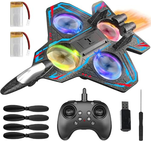 RC Plane Remote Control, Foam Remote Control Airplanes, RC Airplanes Drone Controlled, Easy to Fly for Kids & Beginners
