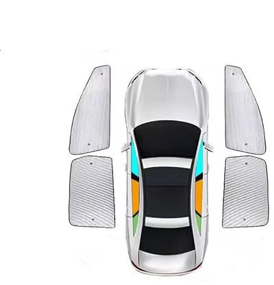 OKIIO Parasol De Ventana Delantera De Coche para Mercedes-Benz GLA 2013-2023, Parasol De Coche Plegable con Material LáMina De Aluminio Bifacial, Altamente Reflectante, Accesorios,Four-Side