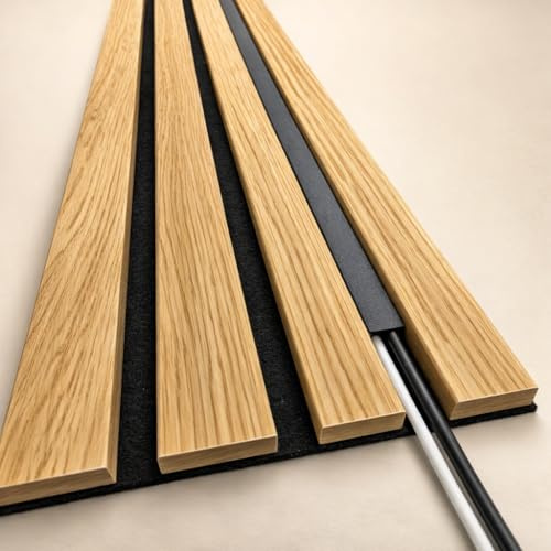 Generisch Kabel Abdeckung für Akustikpaneele ohne Bohren - Click System - Kabelabdeckung (13mm Breit 300mm Lang)