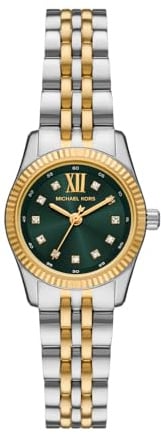 Michael Kors Lexington Watch für Damen, 26mm Quarz-Dreizeigerwerk mit Edelstahlarmband