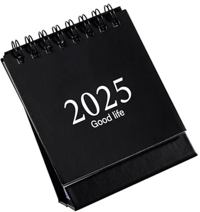 Tischkalender 2025 2024-2025 Tischkalender Monatskalender Englisch stehend Lovely Coil