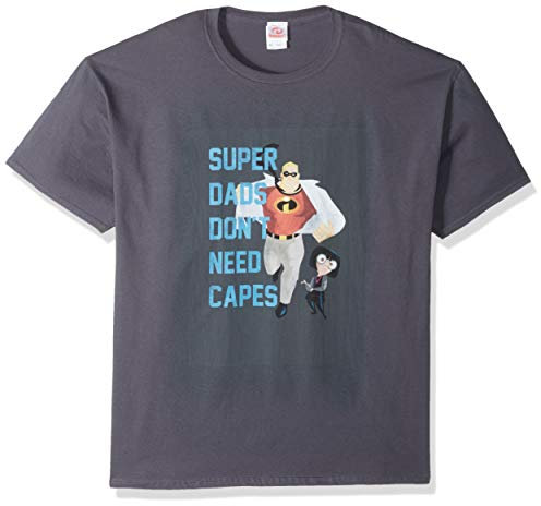 Disney Herren Men's Mr Incredible Tees for Dad Hemd, Grau/Dont Need Capes, X-Groß